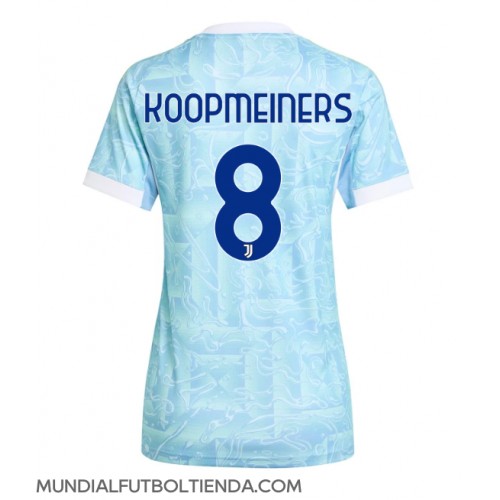 Camiseta Juventus Teun Koopmeiners #8 Segunda Equipación Replica 2025-26 para mujer mangas cortas